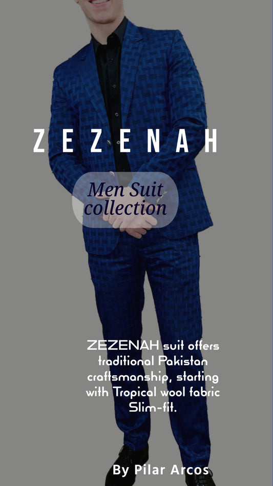 ZEZENAH reveals Men's tropical wool slim-fit suit